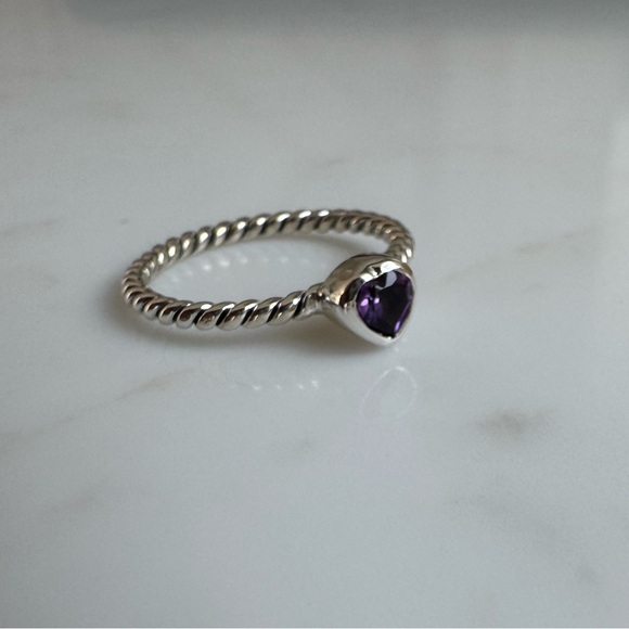 NWOT Sundance Mountain Glint Ring Amethyst Sterling Silver